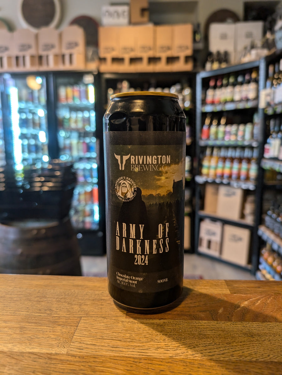 Rivington Brewing X Emperors Brewing Army of Darkness Choc Orange Impy Stout 10%