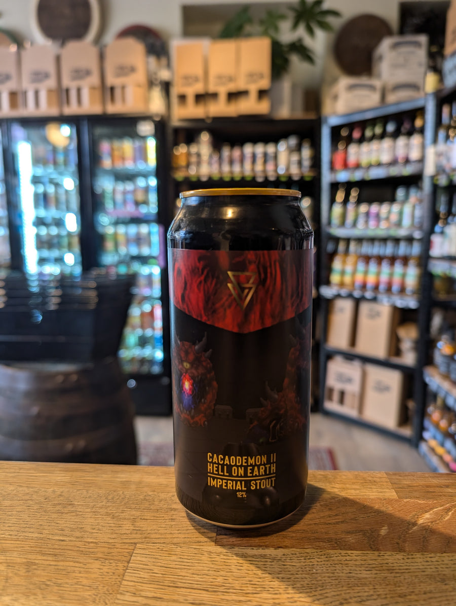 Azvex Brewing Cacaodemon 2 Hell On Earth Imperial Stout 12% (some cans are dented, unfortunately)